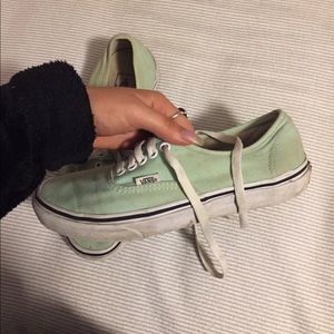 sea foam green vans